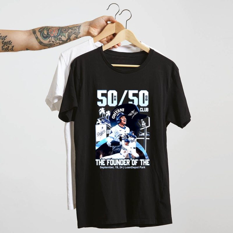 Los Angeles Dodgers Shohei Ohtani 50/50 Club T-Shirt for Fans - Image 4