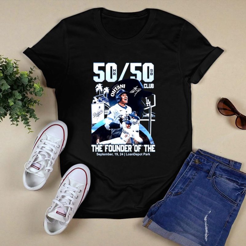 Los Angeles Dodgers Shohei Ohtani 50/50 Club T-Shirt for Fans - Image 5