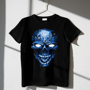 Los Angeles Dodgers Skull Graphic T-Shirt For Fans And Collectors