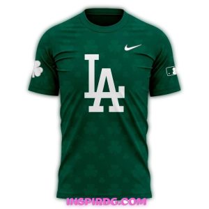 Los Angeles Dodgers St Patrick's Day All-Over Print T-Shirt