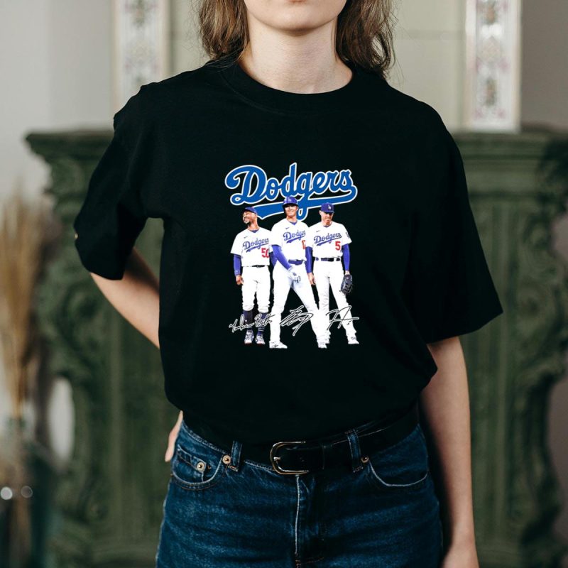 Los Angeles Dodgers Stars T-Shirt Featuring Mookie Betts & Shohei Ohtani - Image 2
