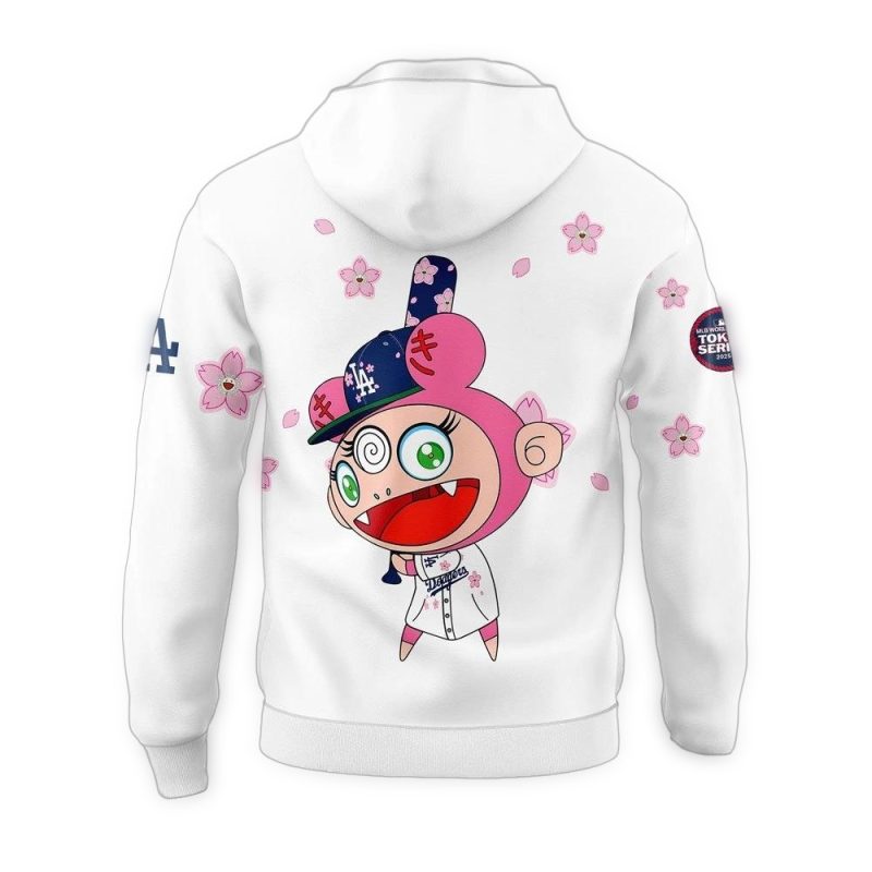 Los Angeles Dodgers Takashi Murakami 2025 All Over Print Hoodie - Image 2