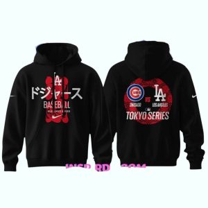 Funny All Over Print Hoodie - Los Angeles Dodgers vs Cubs Tokyo Series 2025