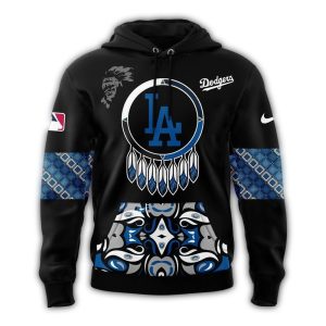 Los Angeles Dodgers Native American Heritage Month All-Over Print Hoodie