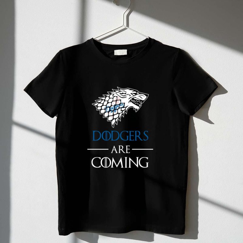 Funny Game of Thrones House Stark Los Angeles Dodgers T-Shirt