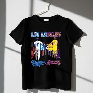 Kobe Bryant & Shohei Ohtani T-Shirt - Los Angeles Lakers & Dodgers Fan Gear