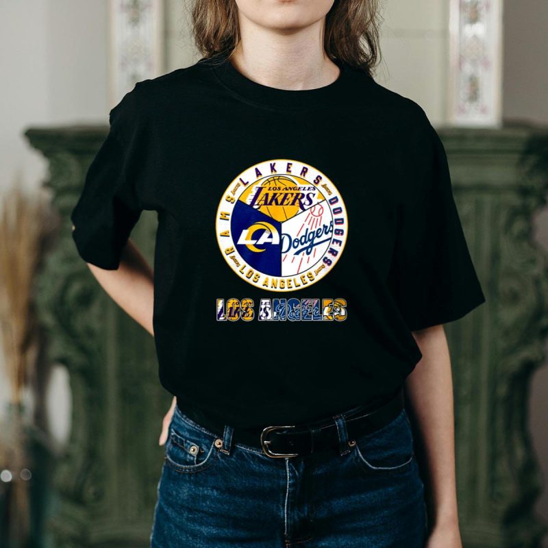 Los Angeles City Champions T-Shirt - Dodgers & Rams Fan Apparel - Image 2