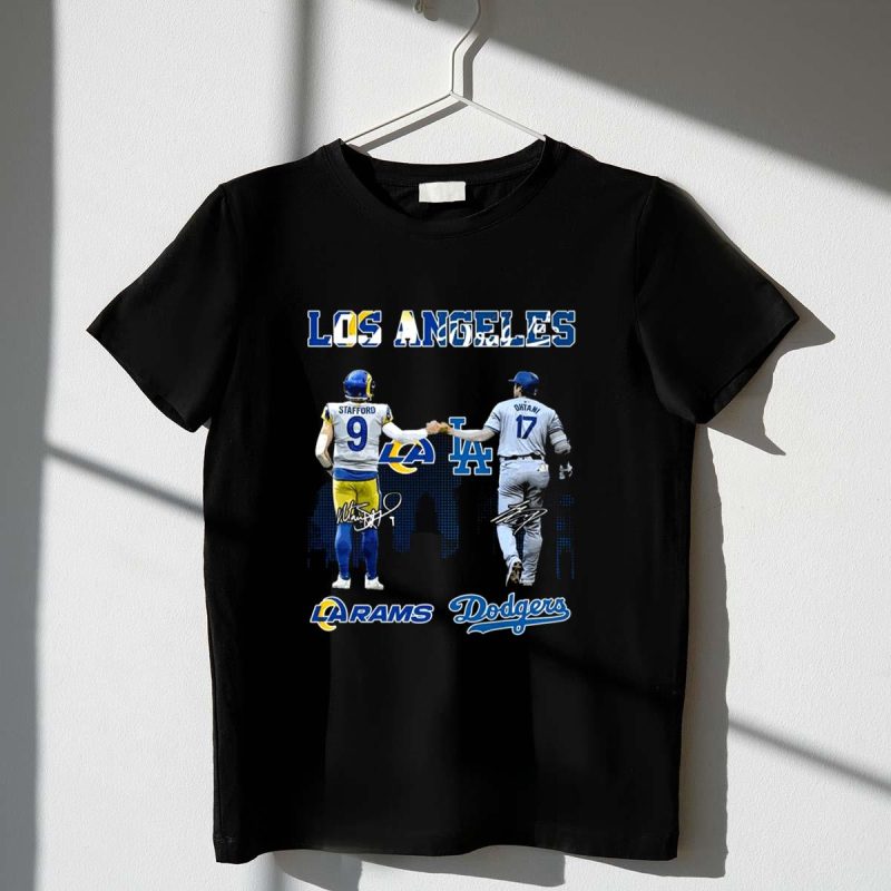 Los Angeles Rams & Dodgers Proud of California T-Shirt - Fan Apparel