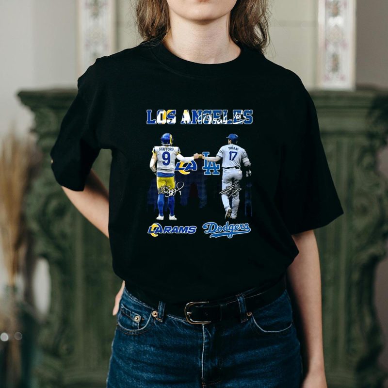 Los Angeles Rams & Dodgers Proud of California T-Shirt - Fan Apparel - Image 2