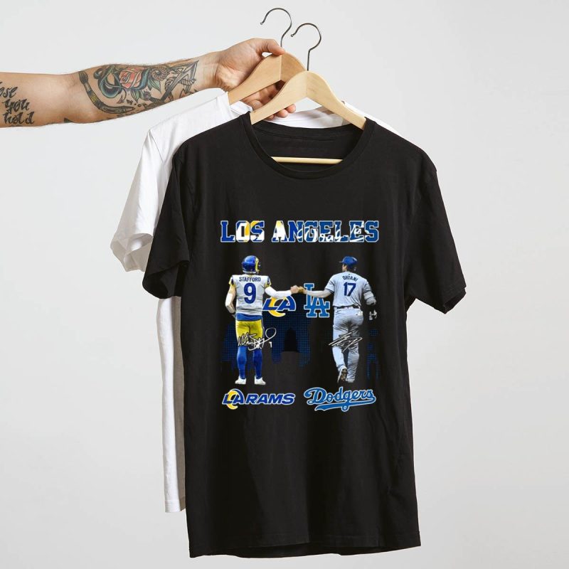 Los Angeles Rams & Dodgers Proud of California T-Shirt - Fan Apparel - Image 4