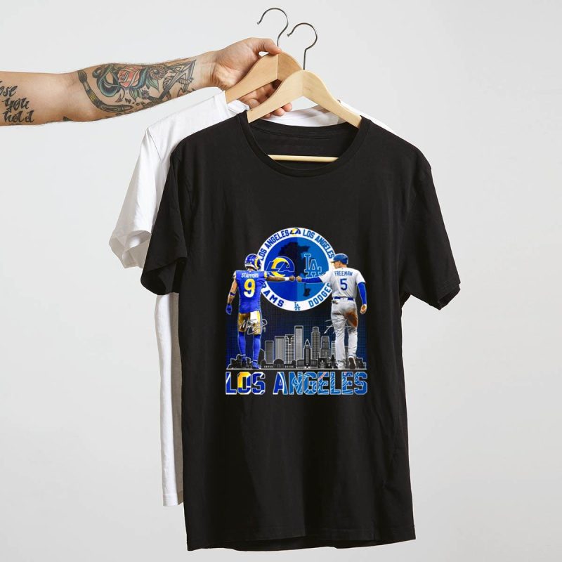 Los Angeles Rams & Dodgers City Champions T-Shirt for Fans - Image 4