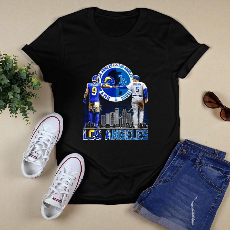 Los Angeles Rams & Dodgers City Champions T-Shirt for Fans - Image 5