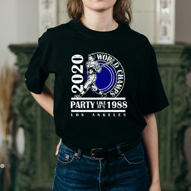 Los Angeles 1988 World Champs T-Shirt - Celebrate Baseball Glory - Image 2