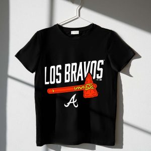 Atlanta Braves Axe T-Shirt - Los Bravos Team Apparel For Fans