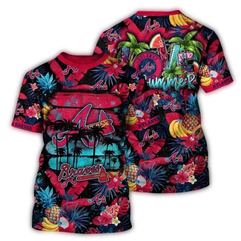 MLB Atlanta Braves 3D T Shirt Adventure Vogue For Sports Enthusiasts 1