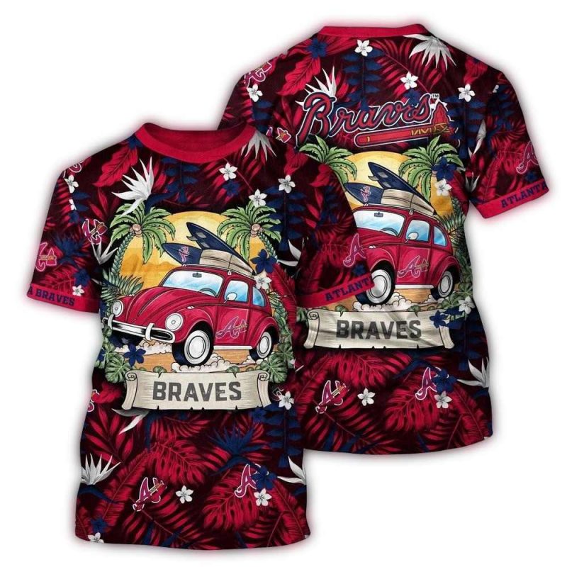 MLB Atlanta Braves 3D T Shirt Fusion Elegance For Sports Enthusiasts 1