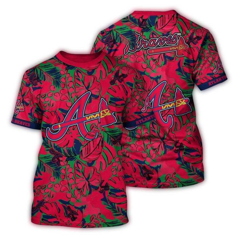 MLB Atlanta Braves 3D T Shirt Sleek Baseball Vibes For Fans Baseball 1