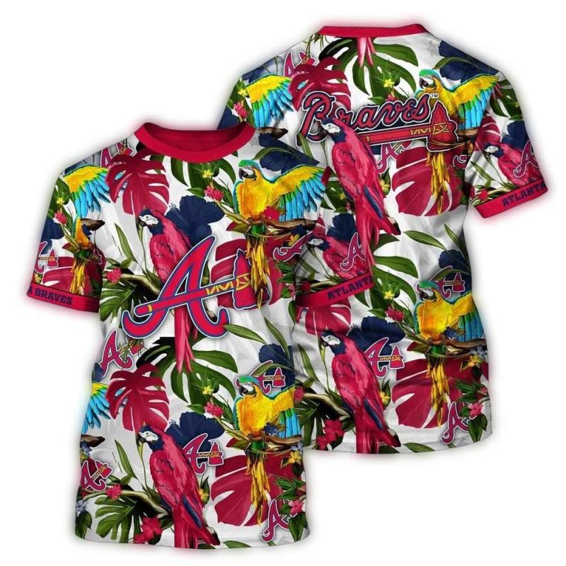 MLB Atlanta Braves 3D T Shirt Symphony Bliss For Sports Enthusiasts 1