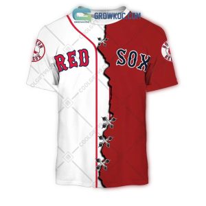 Personalized Boston Red Sox AOP T-Shirt with Custom Number