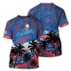 Los Angeles Dodgers Coconut Beach All-Over Print T-Shirt
