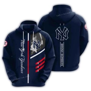 New York Yankees Bronx Bombers All-Over Print Hoodie For Fans