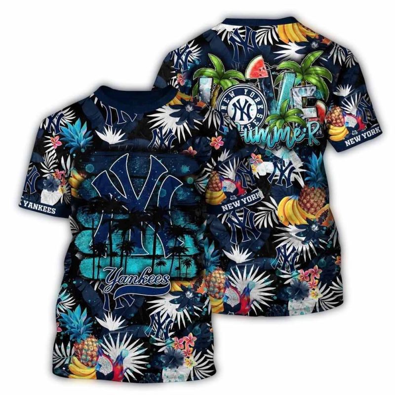 MLB New York Yankees 3D T Shirt Adventure Vogue For Sports Enthusiasts 1
