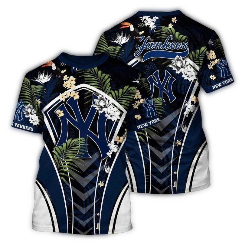 MLB New York Yankees 3D T Shirt Baseball Bliss For Fans Baseball 1
