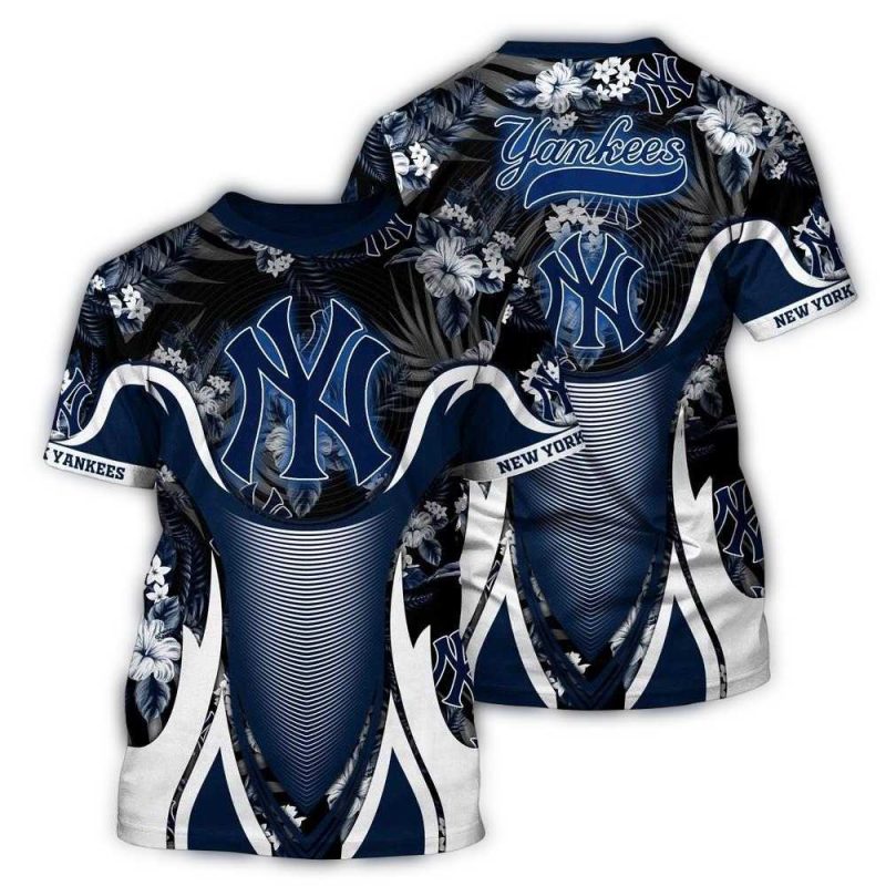 MLB New York Yankees 3D T Shirt Champion Comfort For Fans Sports 1