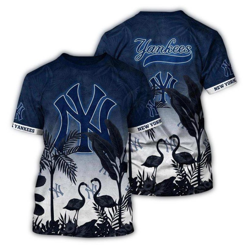 MLB New York Yankees 3D T Shirt Paradise Bloom For Sports Enthusiasts 1