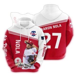 Aaron Nola Philadelphia Phillies All Over Print Hoodie for Fans