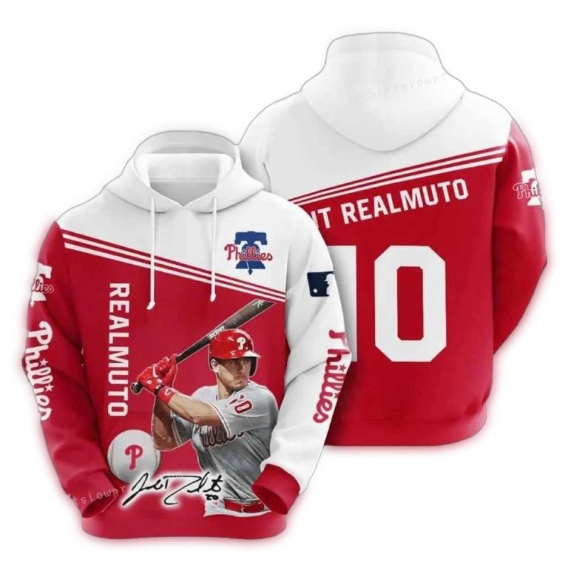JT Realmuto Philadelphia Phillies All-Over Print Hoodie for Fans