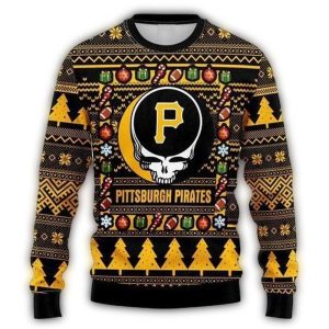 Pittsburgh Pirates Grateful Dead Holiday Sweatshirt for Fans