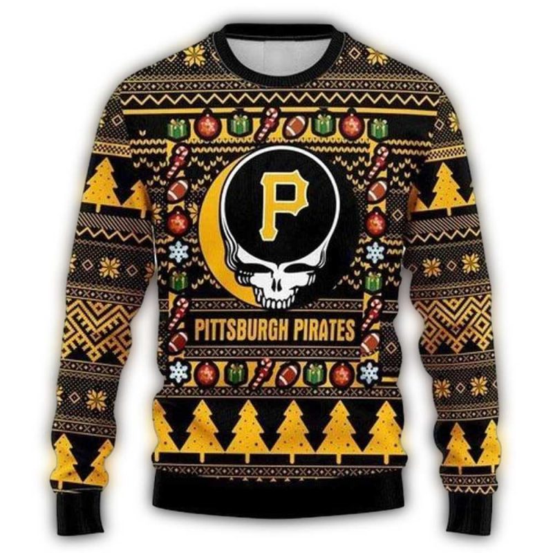 Pittsburgh Pirates Grateful Dead Holiday Sweatshirt for Fans