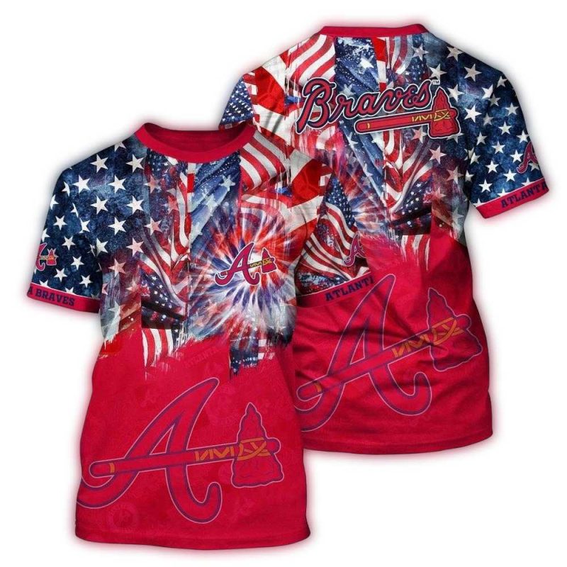 MLB Atlanta Braves 3D T Shirt Hawaiian Heatwave For Fans Sports 1 pufwyh