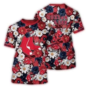 Boston Red Sox Sunset Slam Serenade All-Over Print T-Shirt