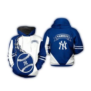 New York Yankees Fireball Heart All-Over Print Hoodie For Fans