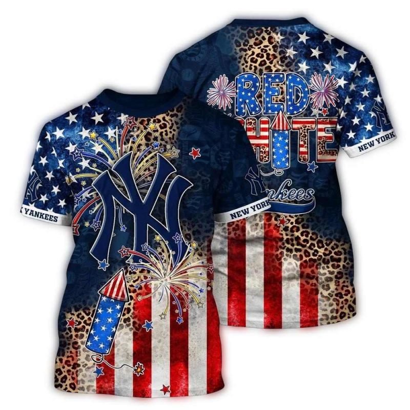MLB New York Yankees 3D T Shirt Chic in Aloha For Fans Sports 1 qpieyt
