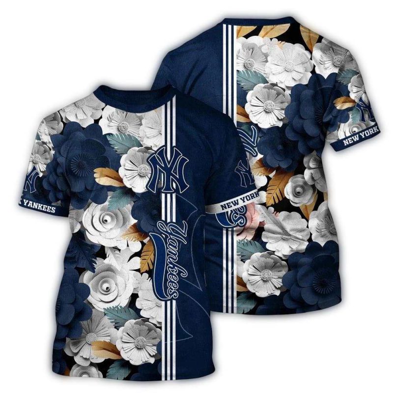 MLB New York Yankees 3D T Shirt Tropical Twist For Fans Sports 1 mq4vmq