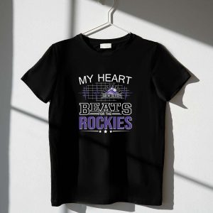 Colorado Rockies Heartbeat T-Shirt - Perfect Fan Apparel