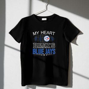 Toronto Blue Jays T-Shirt - My Heart Beats For The Jays Fan Tee