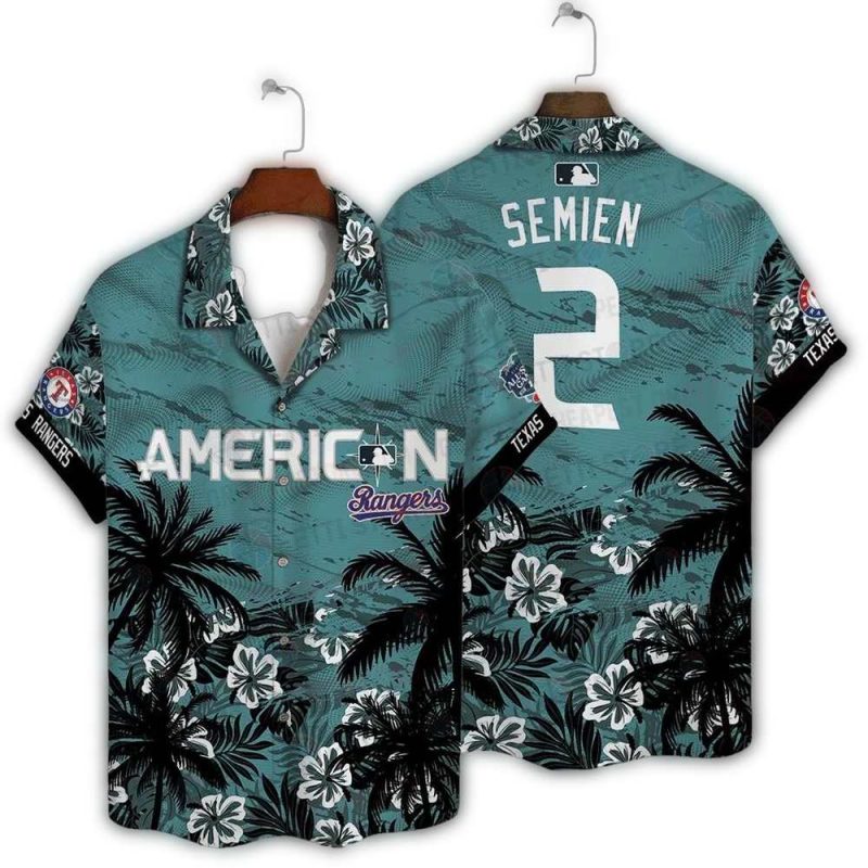 Marcus Semien Texas Rangers Hawaiian Shirt 1