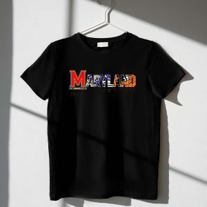 Maryland Terps Ravens Orioles Sports Teams T-Shirt For Fans