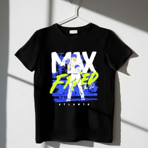 Max Fried Atlanta Braves T-Shirt - Mlbpa Signature Baseball Pitcher Tee