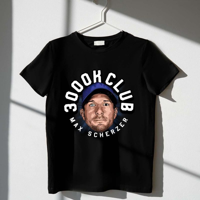 Max Scherzer Los Angeles 3000 Strikeouts T-Shirt - Celebrate the Milestone!