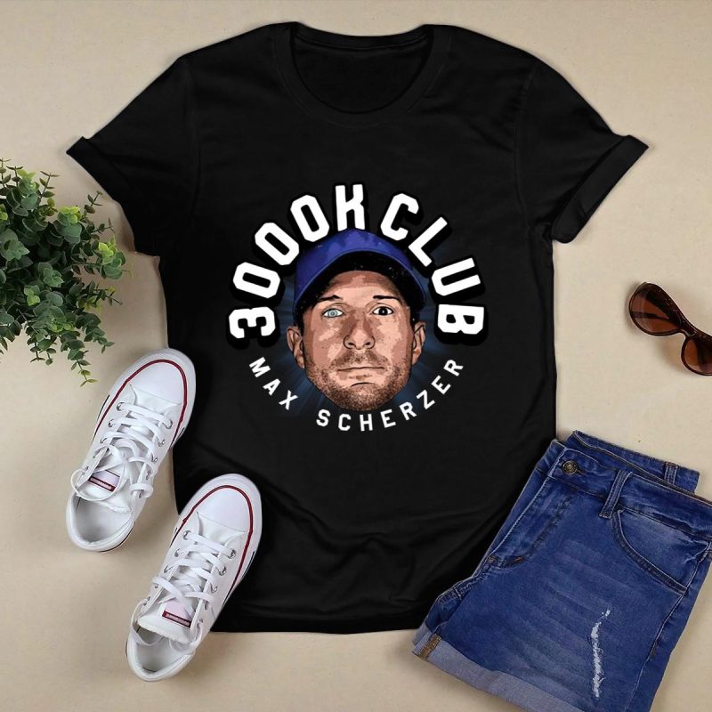 Max Scherzer Los Angeles 3000 Strikeouts T-Shirt - Celebrate the Milestone! - Image 5