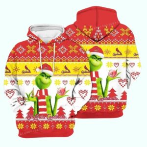 Merry Christmas Grinch St. Louis Cardinals Graphic Unisex Hoodie