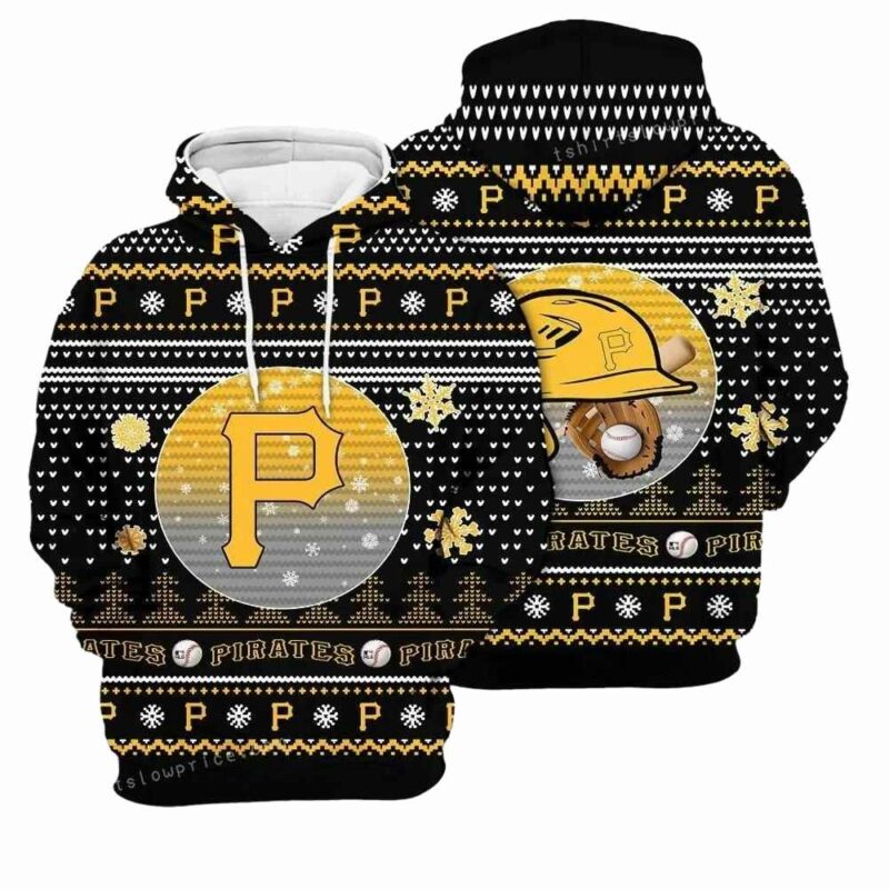 Merry Christmas Pittsburgh Pirates Graphic Unisex Hoodie for Fans