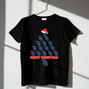 Merry Christmas Tampa Bay Rays Santa Hat T-Shirt For Holiday Cheer