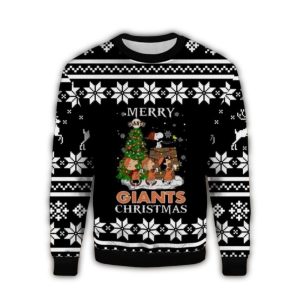 Merry Christmas San Francisco Giants Snoopy Ugly Sweater For Fans