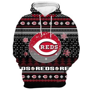 Merry Christmas Cincinnati Reds All Over Print Hoodie